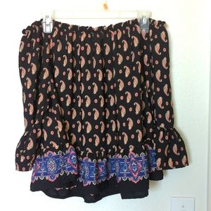 2/$15 Off shoulder Blouse, L